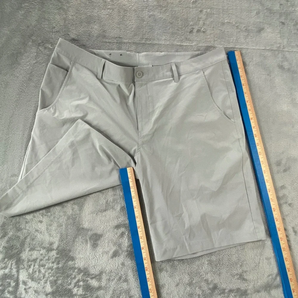 COLUMBIA PFG Fishing Shorts Mens 38‎ Gray Performance Outdoor Utility Summer